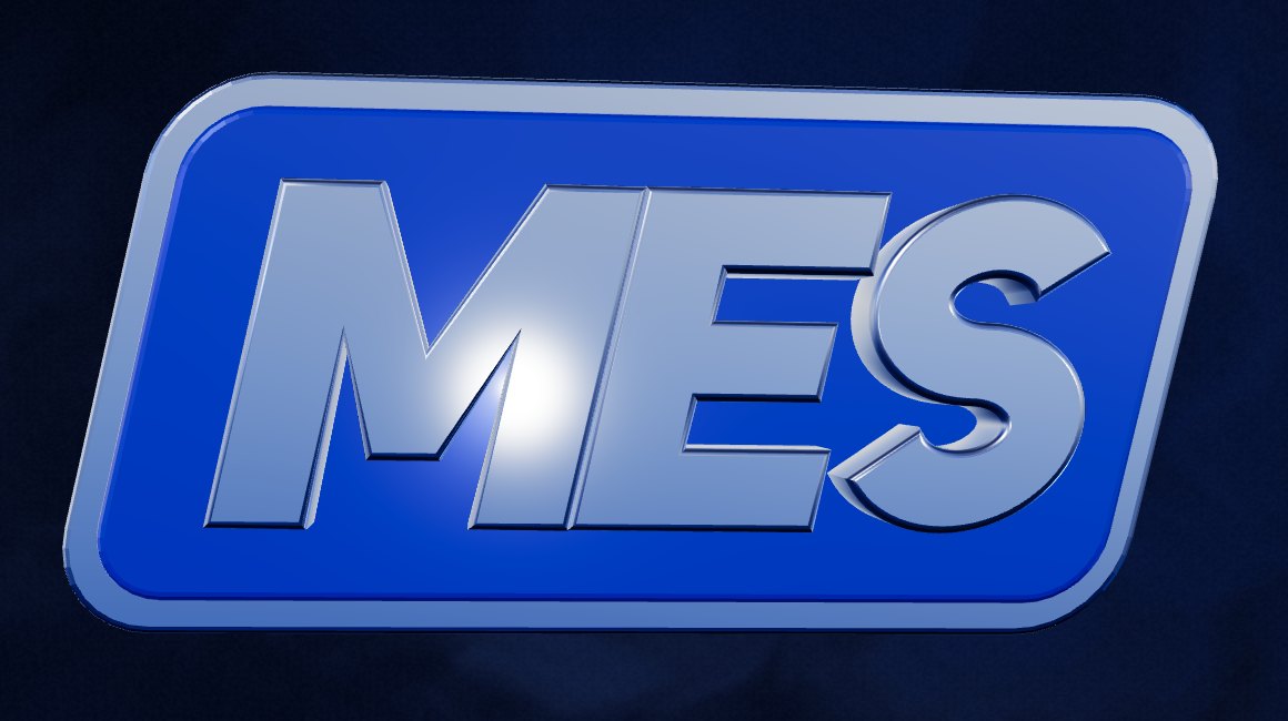 MES Copy krom 3D logo